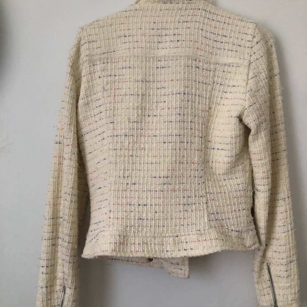 Zara Cream Tweed Blazer - Perfecto cut - Picture 7 of 8